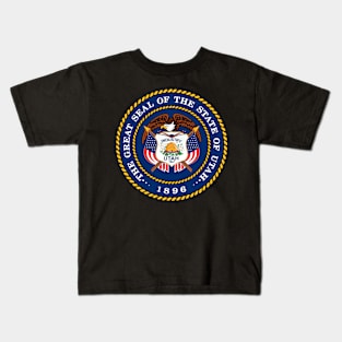 Utah Coat of Arms Kids T-Shirt